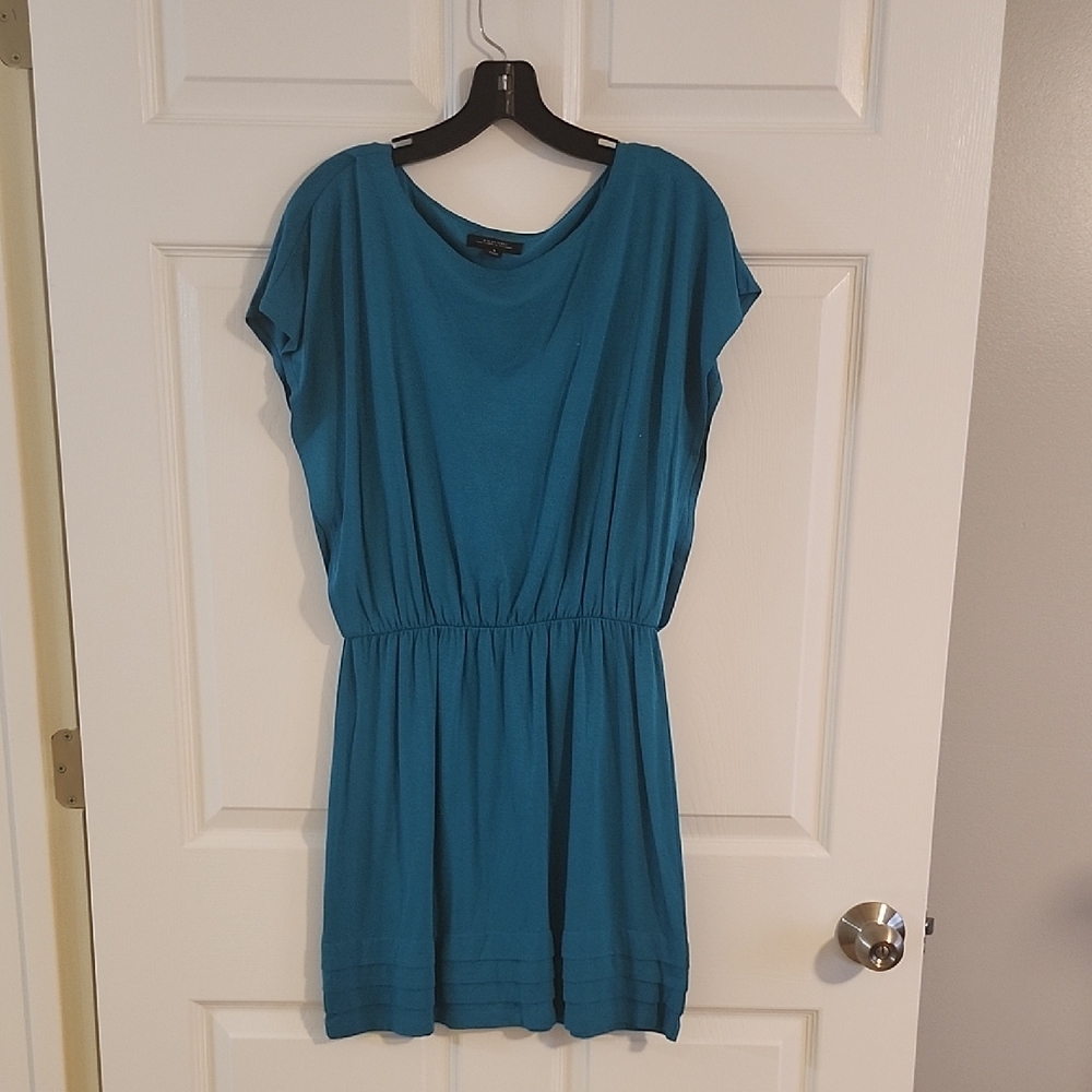 Tahari ASL Teal Mini Dress